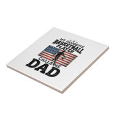 Basketball Dad Patriotic Vintage Engraving T-Shirt タイル (側面)