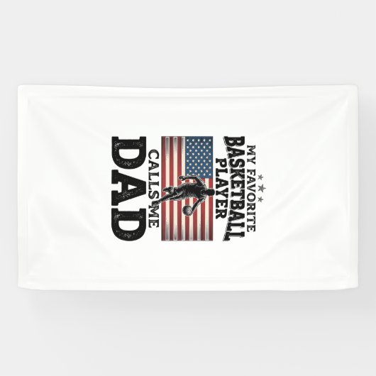 Basketball Dad Patriotic Vintage Engraving T-Shirt 横断幕 (横)