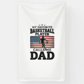 Basketball Dad Patriotic Vintage Engraving T-Shirt 横断幕 (縦)