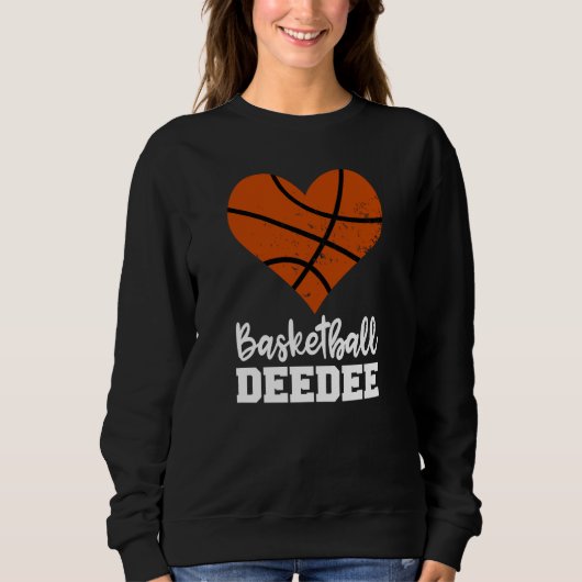 Basketball Deedee Basketball Heart Grandma Dee Dee スウェットシャツ (正面)