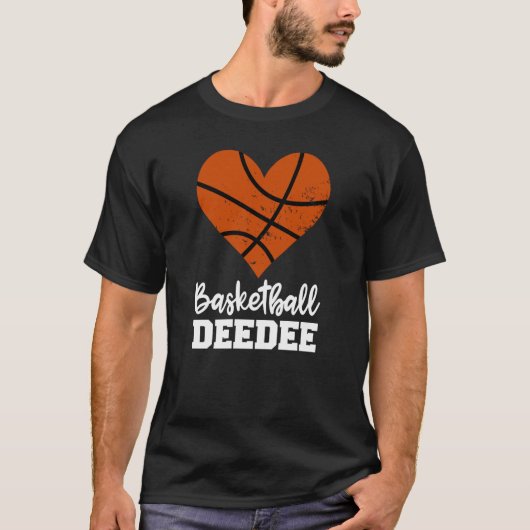 Basketball Deedee Basketball Heart Grandma Dee Dee Tシャツ (正面)