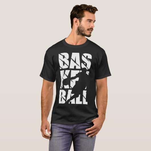 Basketball Design For Basketball Player And Basket Tシャツ (正面フル)