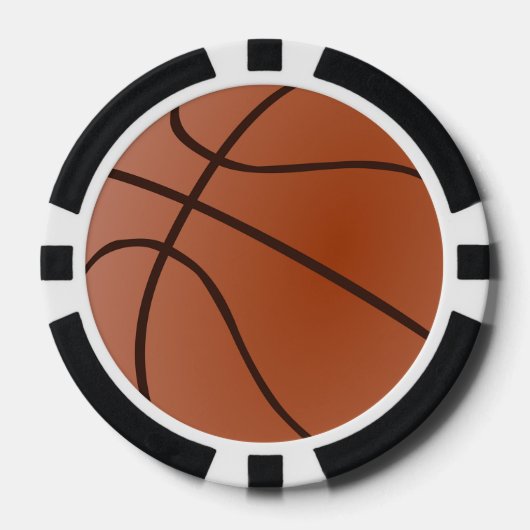 Basketball Design Poker Chips ポーカーチップ (正面)