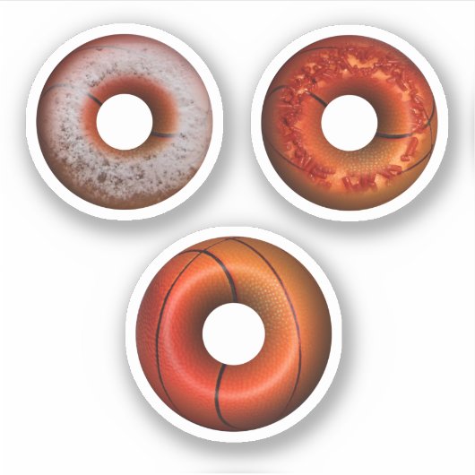 Basketball Doughnuts シール (正面)