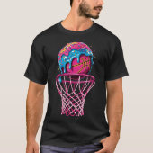 Basketball Drip Boys Sprinkles Ice Cream Dripping  Tシャツ (正面)