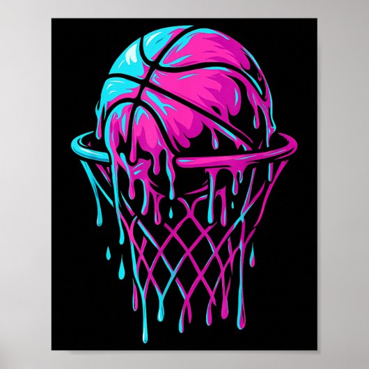 Basketball Drip For Boys Youth Girls Kids  ポスター (正面)