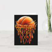 Basketball Drip Graphic, Basketball Funny Bruh Gif カード (正面)
