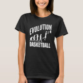 Basketball Evolution From Monkey To Men BBall Dunk Tシャツ (正面)