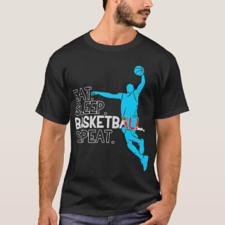 Basketball Fan Fun Gift - Eat Sleep Basketball Rep Tシャツ
