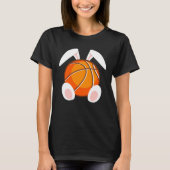 Basketball fans Easter Bunny Happy Easter Basketba Tシャツ (正面)
