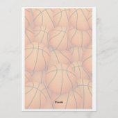 Basketball First Birthday Invitation | All Star 招待状 (裏面)