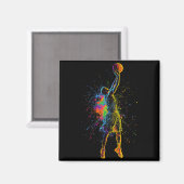 Basketball For Men Kids Youth Player Slam Dunk Tee マグネット (正面/裏面)