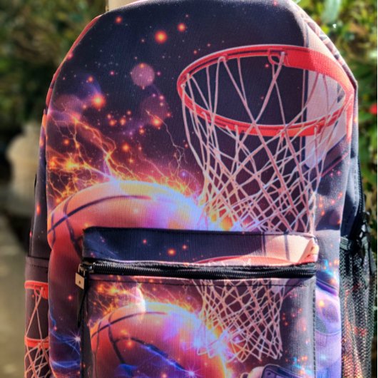 Basketball Galaxy Style プリントバックパック