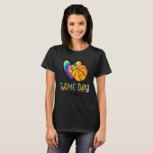 Basketball Game Day Vibes Basketball Mom Tie dye Tシャツ (正面フル)