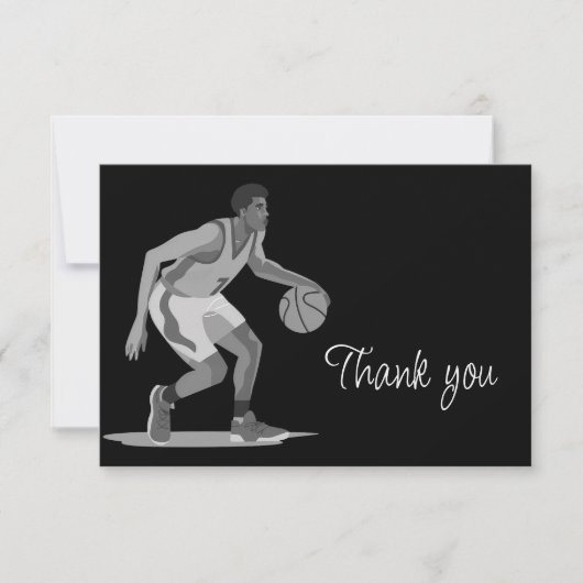 Basketball Game Game Thank you サンキューカード (正面)