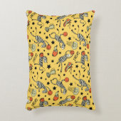 Basketball game seamless pattern with doodle cute  アクセントクッション (正面(垂直))