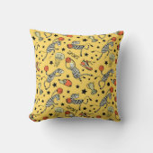 Basketball game seamless pattern with doodle cute  クッション (正面)