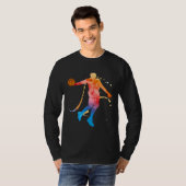 Basketball Game Sport B Ball Basketball Player Tシャツ (正面フル)