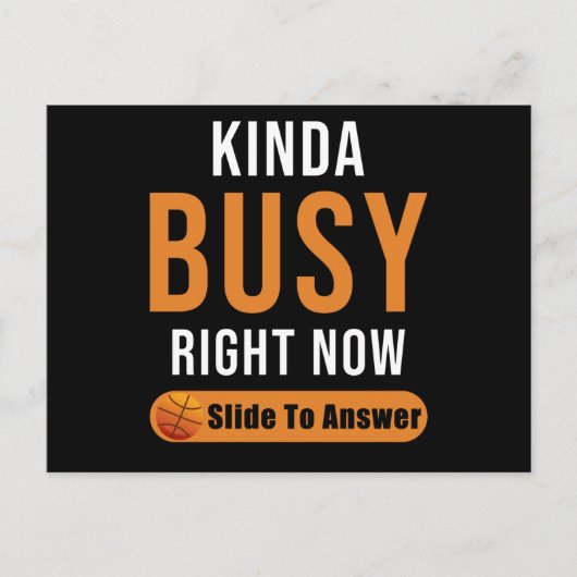 Basketball Gift Funny Saying ポストカード (正面)