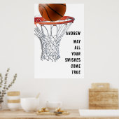 Basketball Good Luck ポスター (キッチン)