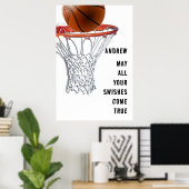 Basketball Good Luck ポスター (ホームオフィス)