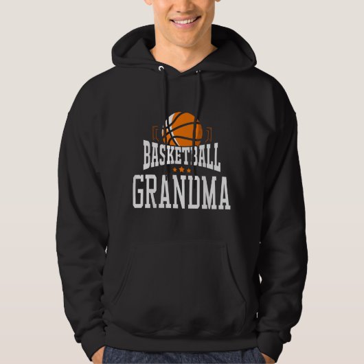 Basketball Grandma Team Sports Fan パーカ (正面)