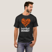 Basketball Grandy Basketball Heart Grandma Grandy Tシャツ (正面フル)