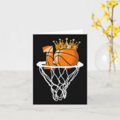 Basketball Happy 10th Birthday Boy Bball 10 Years カード (黄色い花)