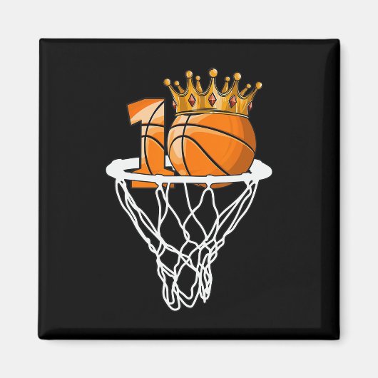 Basketball Happy 10th Birthday Boy Bball 10 Years  マグネット (正面)