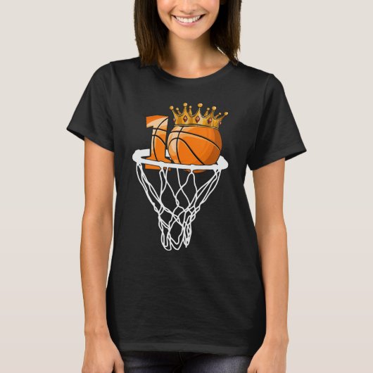 Basketball Happy 10th Birthday Boy Bball 10 Years  Tシャツ (正面)