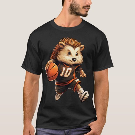 Basketball Hedgehog Tシャツ (正面)