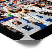 Basketball High School Senior Night Photo Collage ポスター (角)