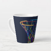  Basketball hoop カフェラテマグ (左アングル)
