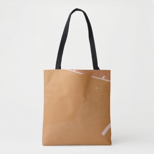Basketball hoop casting shadow on line トートバッグ (正面)