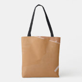 Basketball hoop casting shadow on line トートバッグ (裏面)
