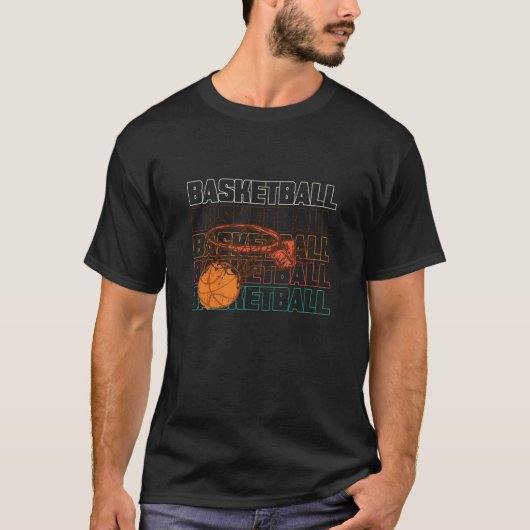 Basketball Hoop Hoops Coach Team Basketball Player Tシャツ (正面)
