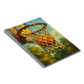 Basketball Hoop Impressionist Art Notebook | Sport ノートブック (右側)