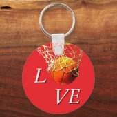 Basketball I Love キーホルダー (正面)