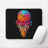 Basketball Ice Cream Drip For Boys Girls Youth Bas マウスパッド (マウス)