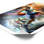 Basketball in Motion,  フォトプリント (角)