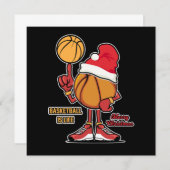 Basketball Is Life Christmas Sports Player Gift 招待状 (正面/裏面)