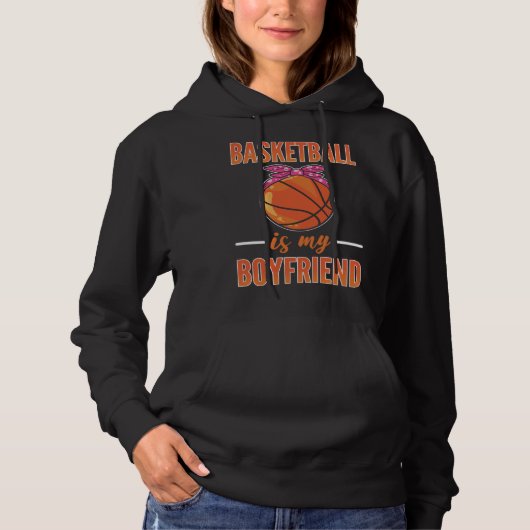 Basketball Is My Boyfriend  Basketball Girl パーカ (正面)