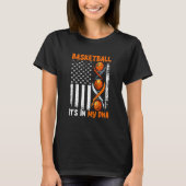 Basketball It's In-My DNA Funny Player Coach Team  Tシャツ (正面)