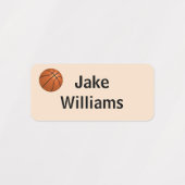 Basketball Kids' Name Clothing School Labels ラベル (デザイン1)