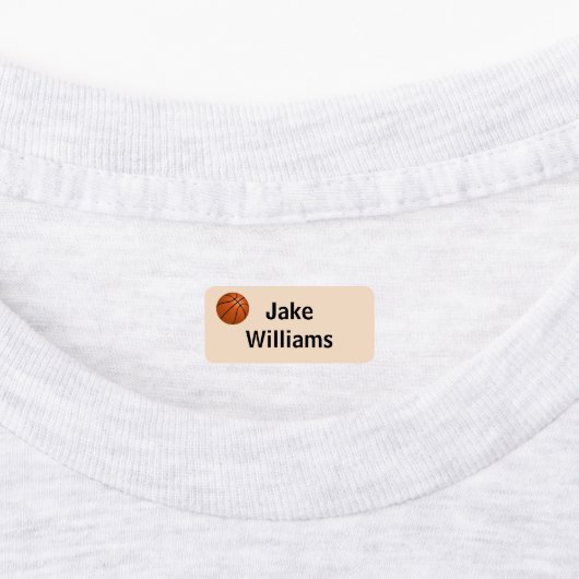 Basketball Kids' Name Clothing School Labels ラベル (貼付)