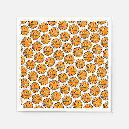 Basketball Kids Sports Party Team Coach Napkins スタンダードカクテルナプキン