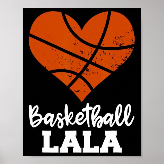 Basketball Lala Fun Basketball Heart Grandma La La ポスター (正面)