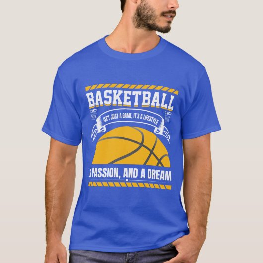 Basketball Lifestyle Passion Dream T-Shirt Tシャツ (正面)
