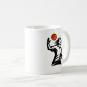 Basketball Lover Coffee Mug – Perfect Gift for Pla コーヒーマグカップ (正面右)