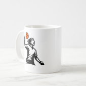 Basketball Lover Coffee Mug – Perfect Gift for Pla コーヒーマグカップ (正面左)